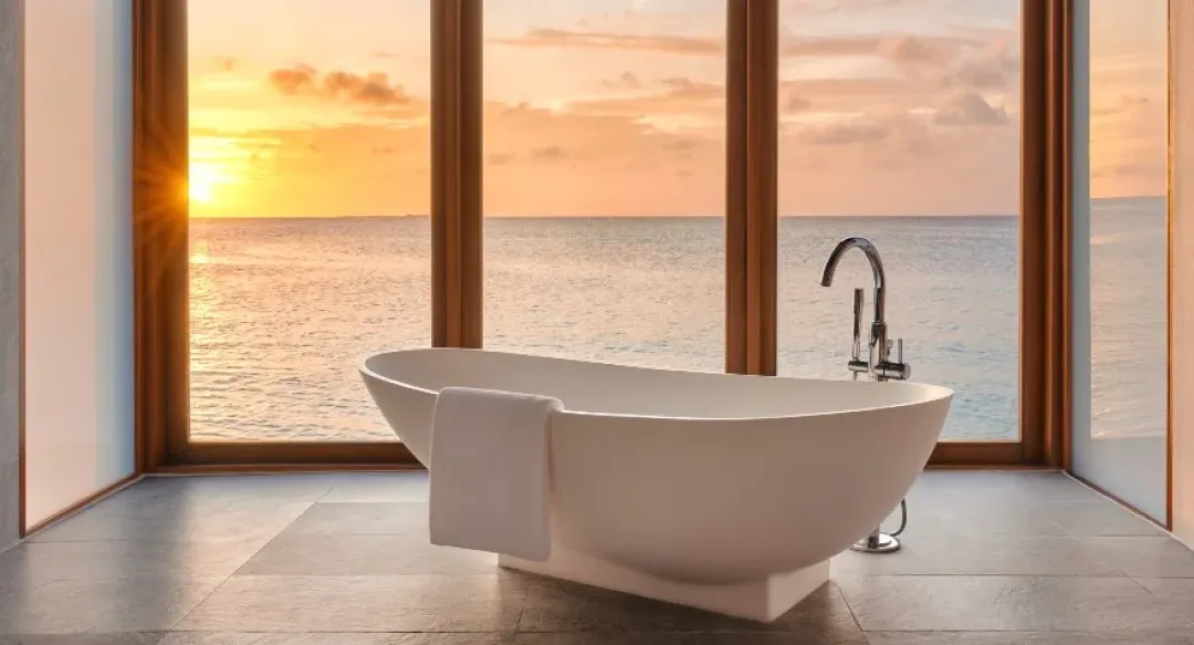 SUNSET OVER WATER VILLA - Bathroom