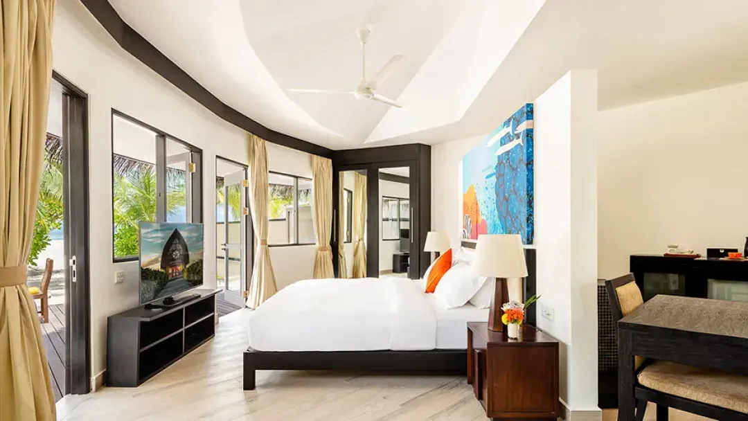 Beachfront Family Villa - Bedroom