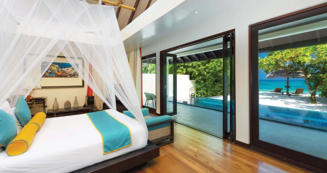 Sunset Beach Villa with Pool - Bedroom