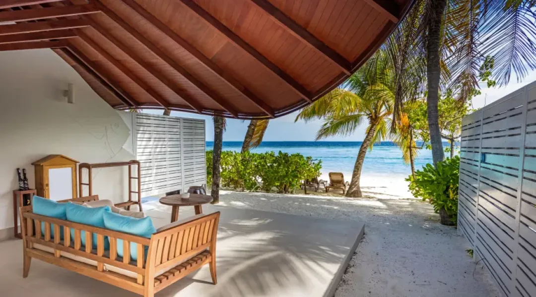 Duplex Beach Villa -Terrace Seating with Sea View