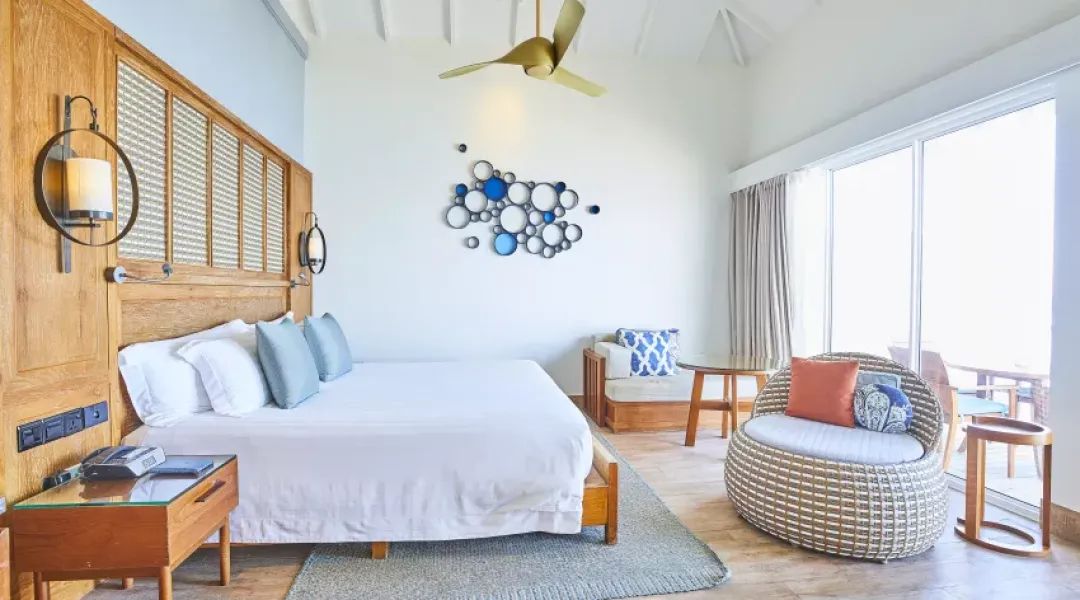 Family Over Water Villa with Kids Room - King Bedroom