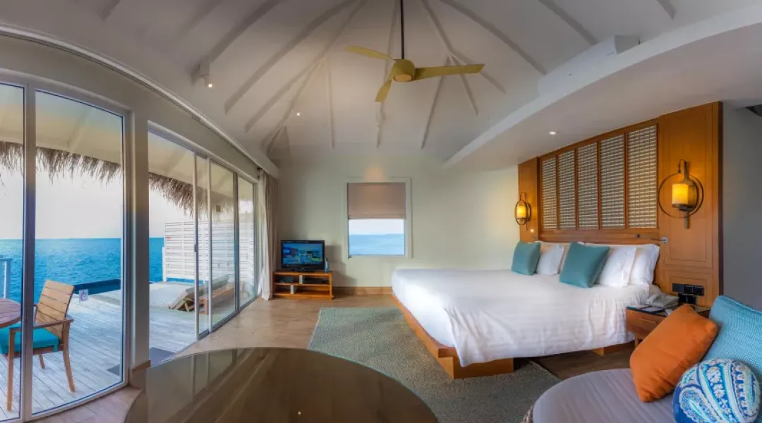 Sunset Over Water Villa - Bedroom