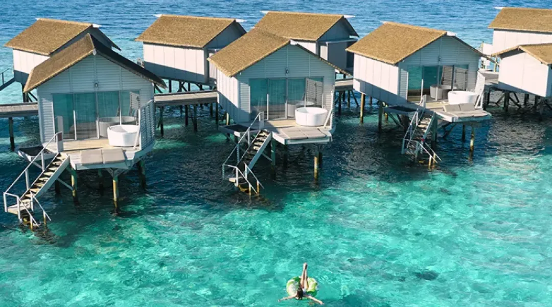 Centara Ras Fushi Resort - Water Villa Over View