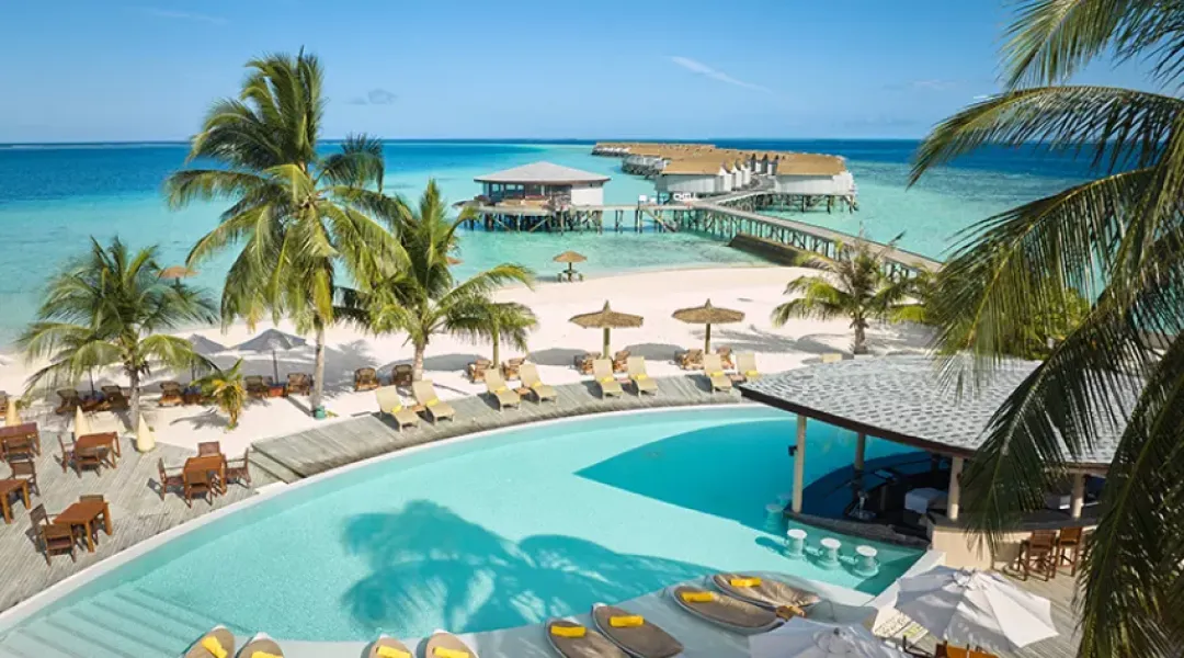 Centara Ras Fushi Resort - Pool Over View