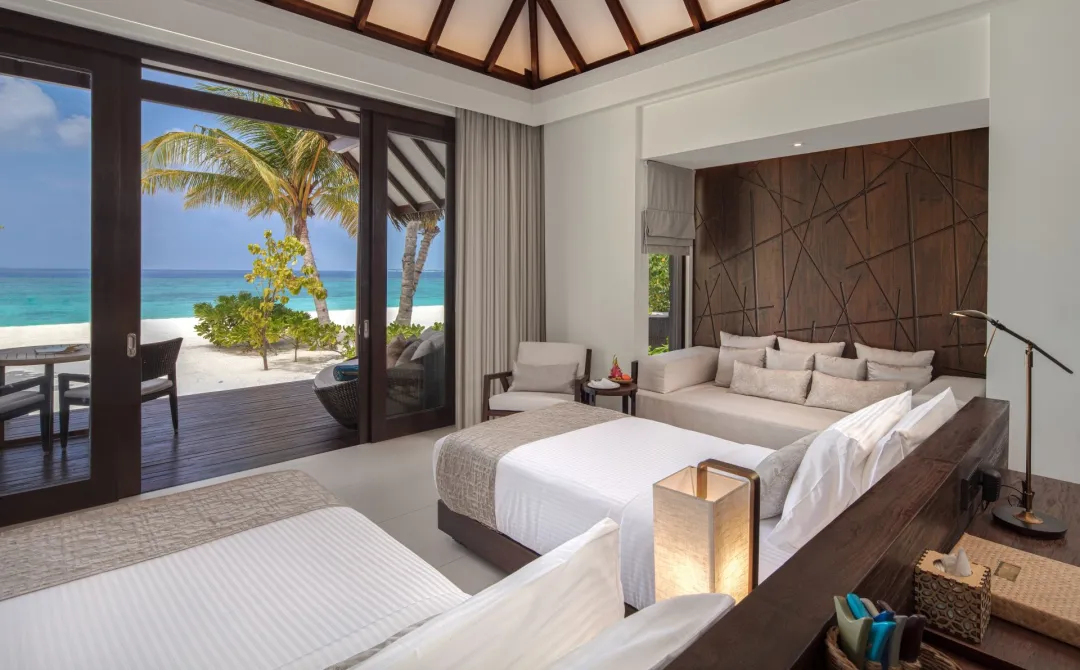 Two Bedroom Family Beach Villa - Twin Bedroom