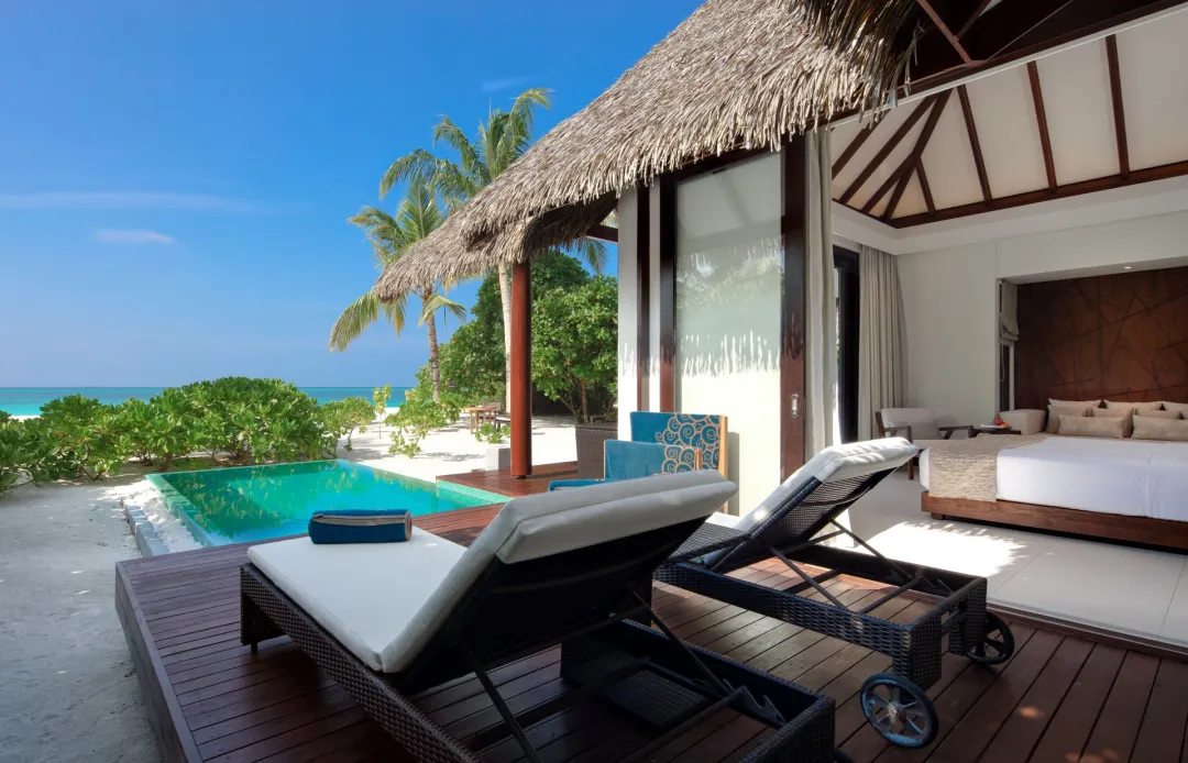 Two Bedroom Family Pool Beach Villa - Pool with Sea View