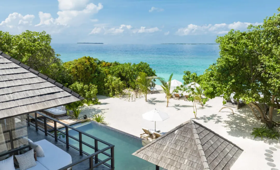 Two Bedroom Beach Residence with Family Pool & Private Pool - Balcony with View