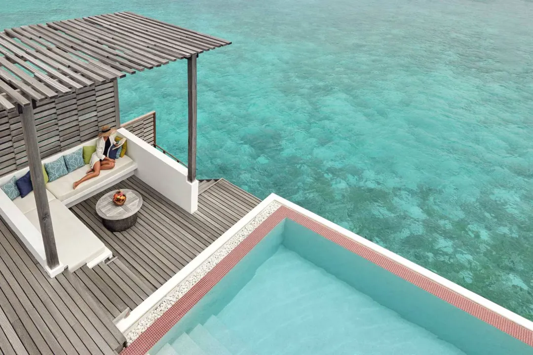 Water Villa with Pool - Pool with Sea View