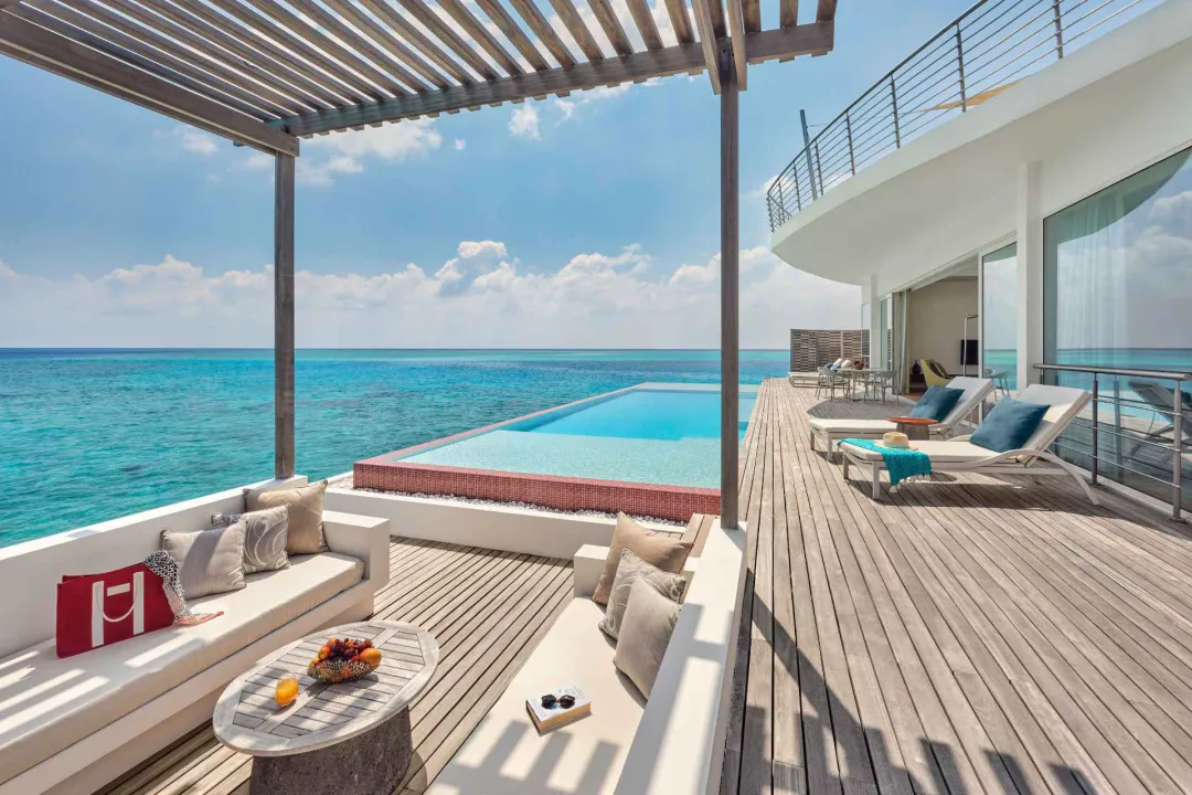 Two Bedroom Water Residence with Pool - Pool with Sea View