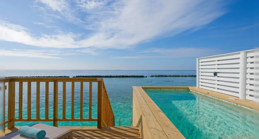 Sunset Water Villa with Pool - Pool with Sea View