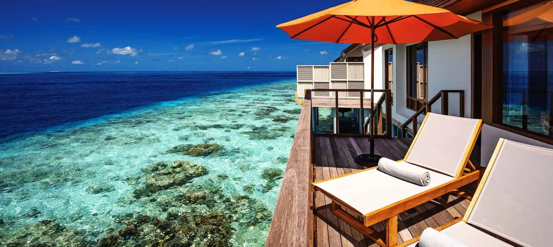 Oblu Xperience Ailafushi - Sun lounge with Sea View