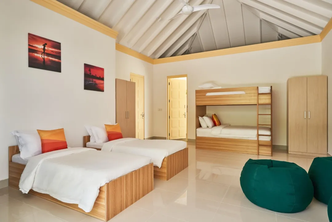 Three Bedroom Pool Beach Villa - Bedroom