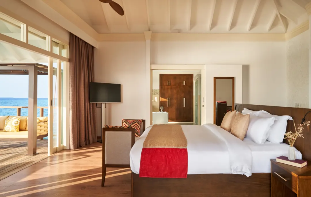 Two Bedroom Grand Water Pavilion with Pool with Slide - Bedroom