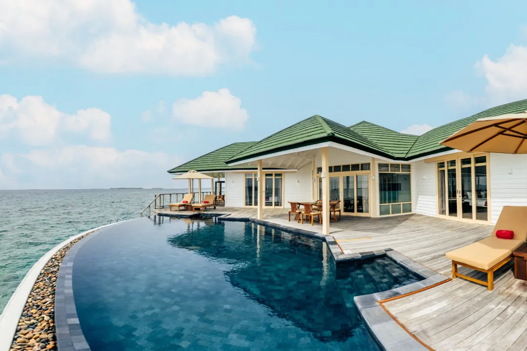 Two Bedroom Grand Water Pavilion with Pool with Slide - Pool View