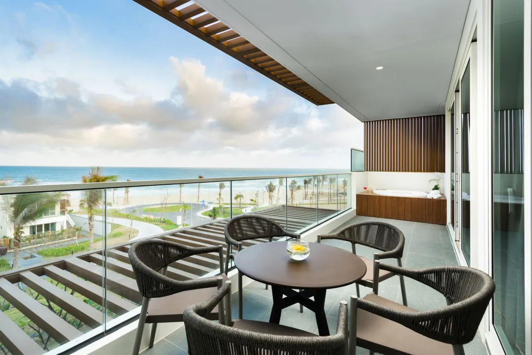 Ocean View Pool Pavilion Two Bedroom Upper Floor - Balcony Seating Aeria