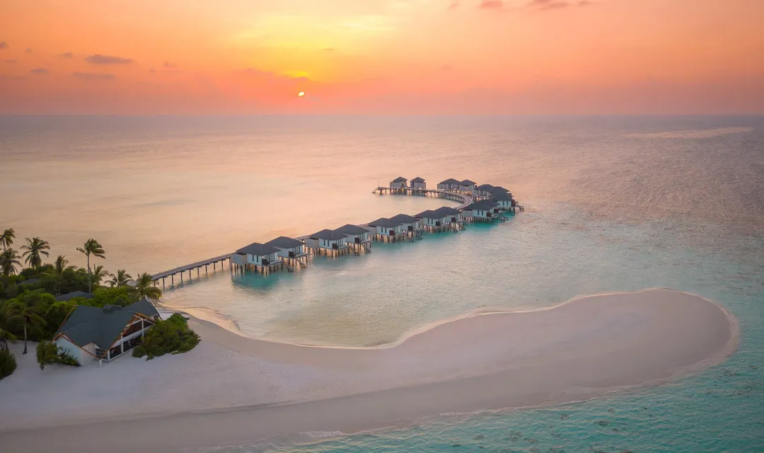 NH Collection Maldives Havodda Resort - Water Villa at Dusk
