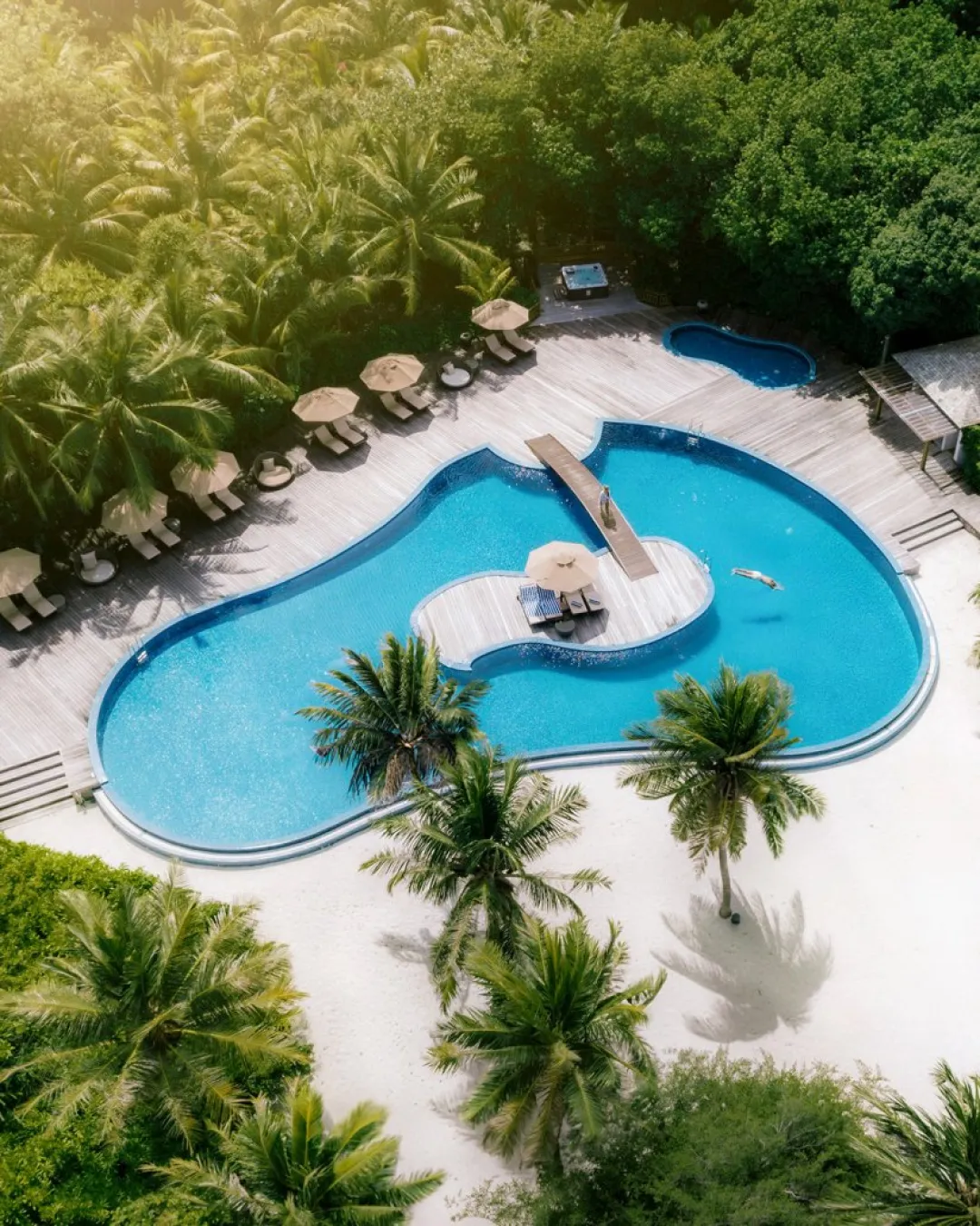 Hideaway Beach Maldives -Pool Over View