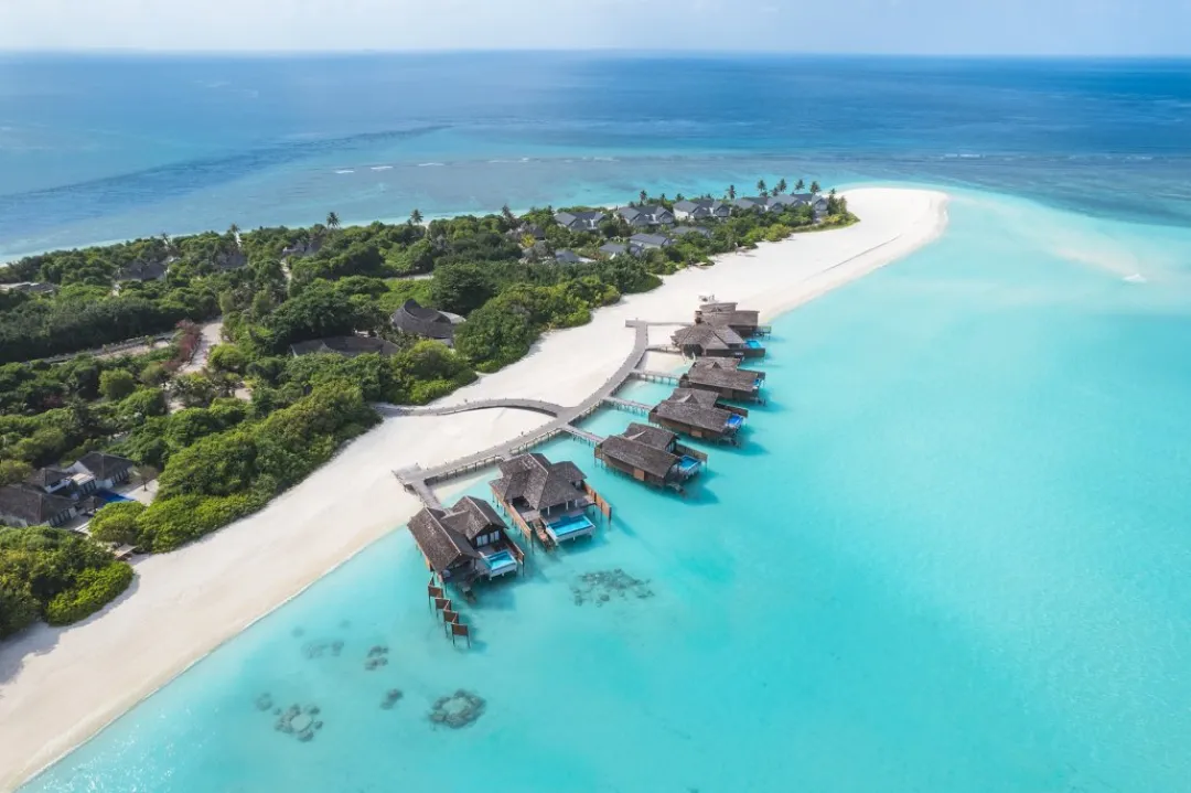 Hideaway Beach Maldives - Water Villa Aerial View