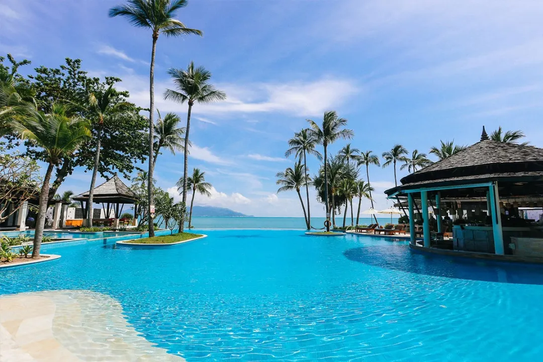 Melati Beach Resort & Spa - Pool Over View