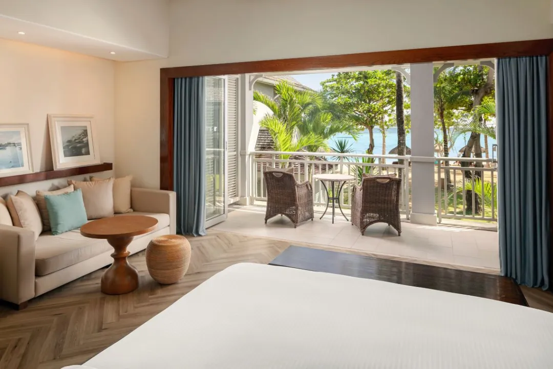 Ocean Haven Balcony Suite - Bedroom with Seating Aeria