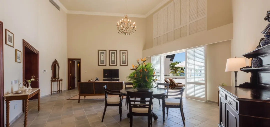 Residence Mauritius - Colonial Ocean View Suite - Living Room