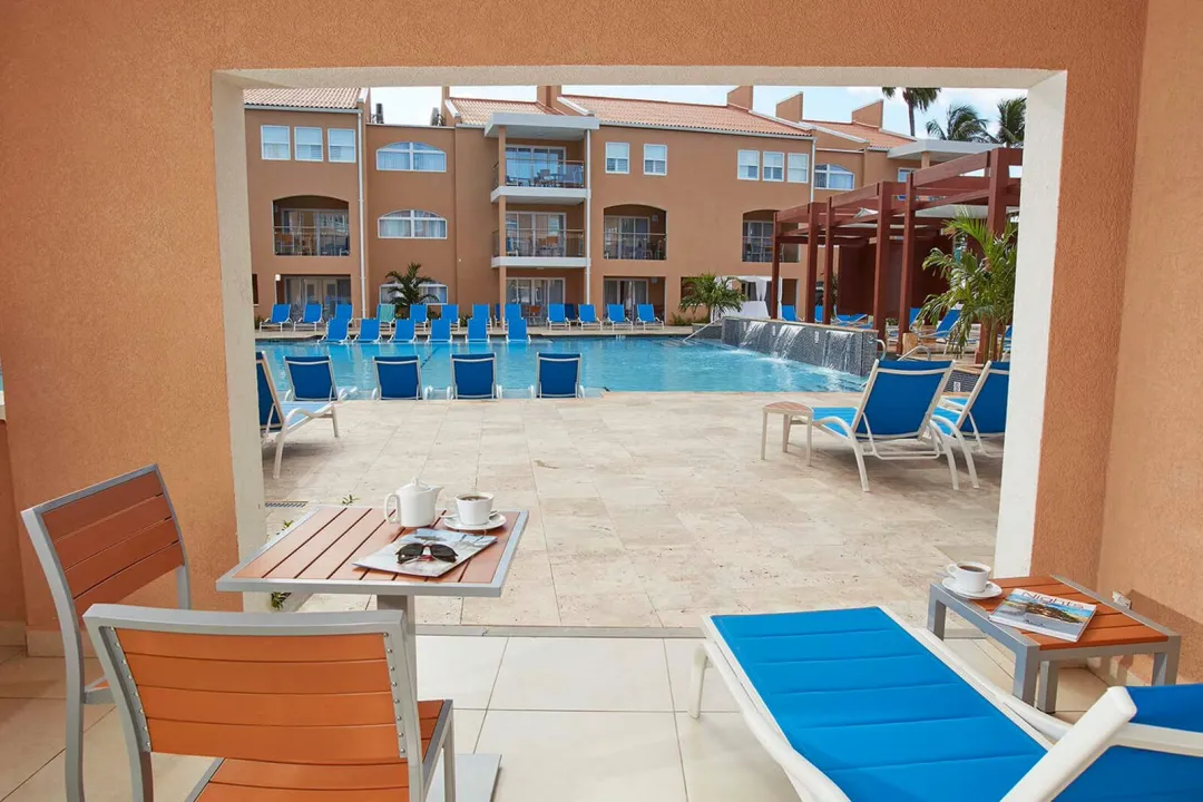 Pool View One Bedroom Suite - Patio with Pool View
