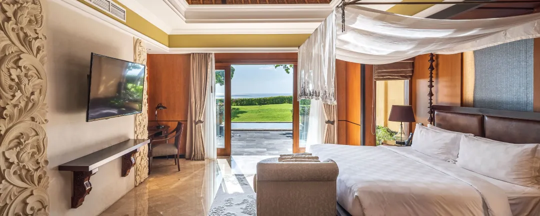 One Bedroom Ocean Front Villa - Bedroom