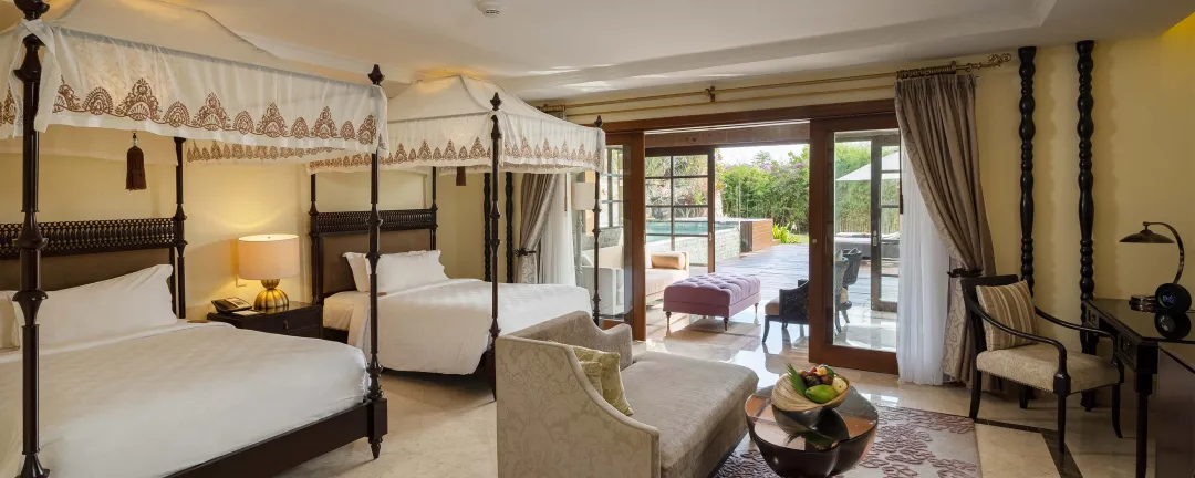Two Bedroom Ocean View Villa - Twin Bedroom