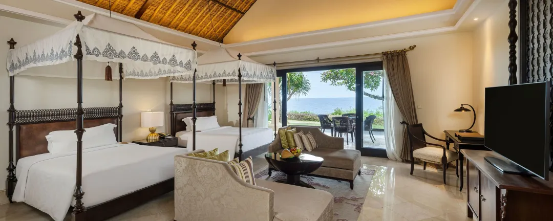 Two Bedoom Ocean Front Villa - Twin Bedroom