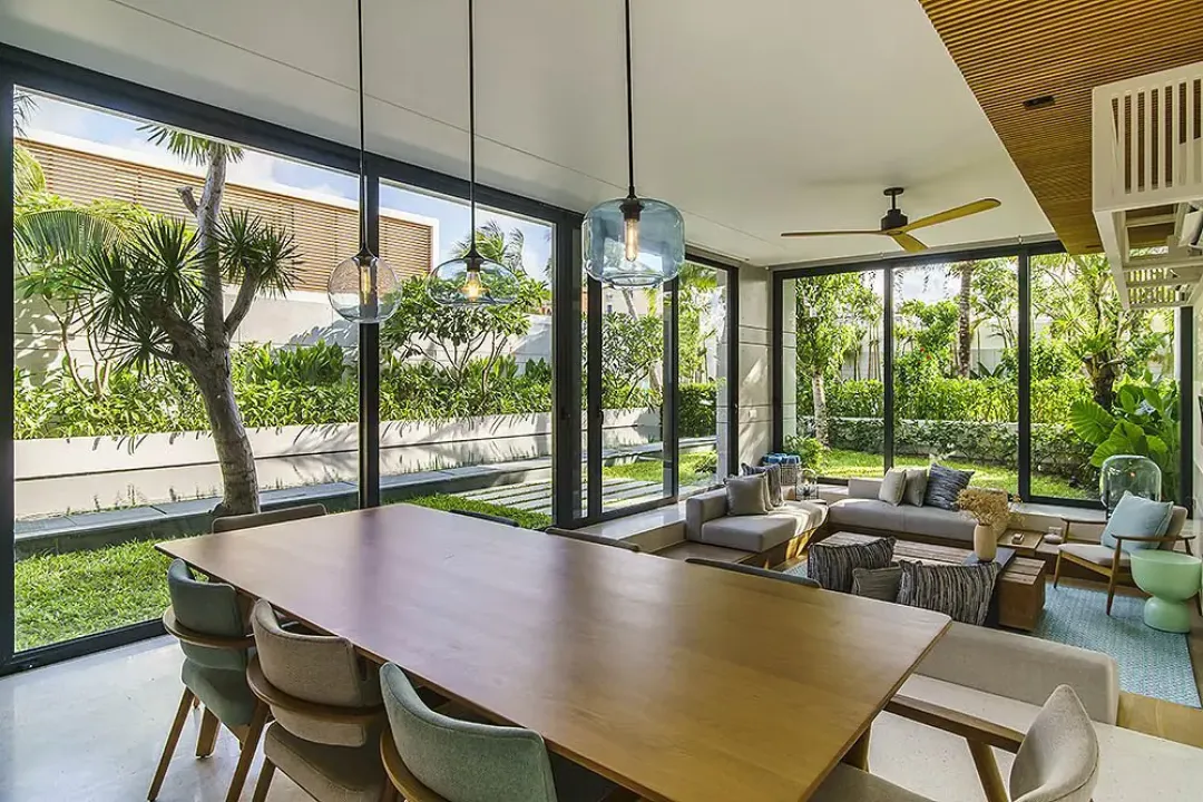 The Two Bedroom Deluxe Pool Villa - Dining with Lounge