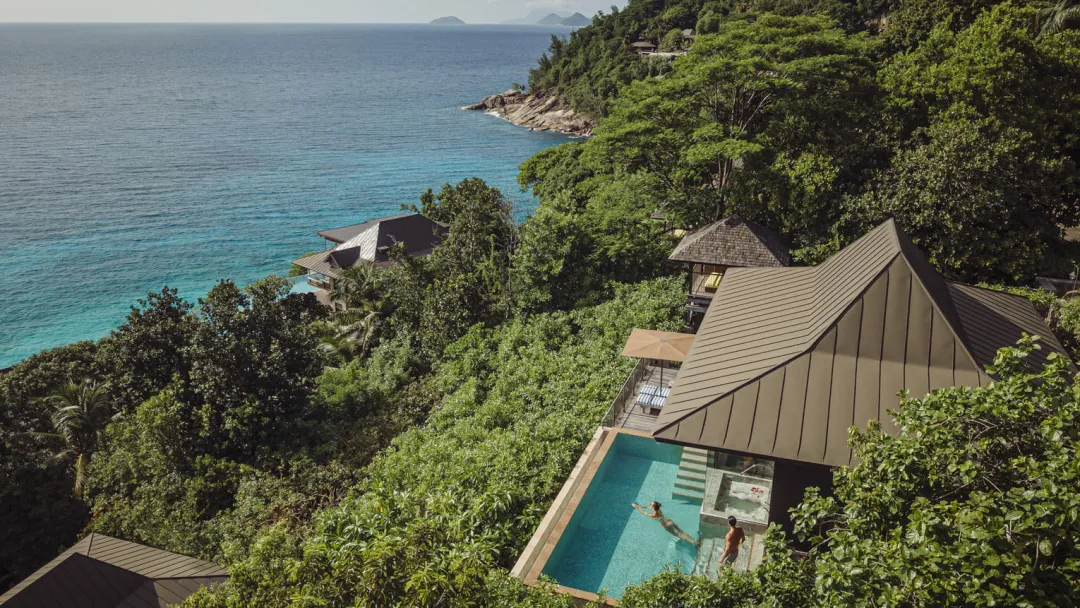 Four Seasons Resort Seychelles - Villa Aerial View