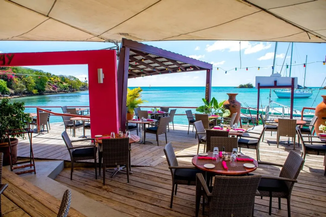 True Blue Bay Boutique Resort - Deck with Sea View