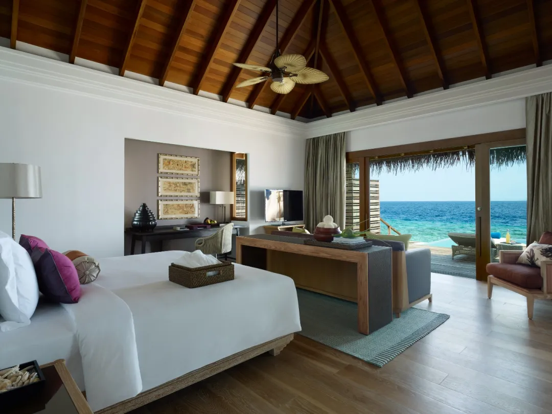 Overwater Pool Villa - Bedroom with Sea View