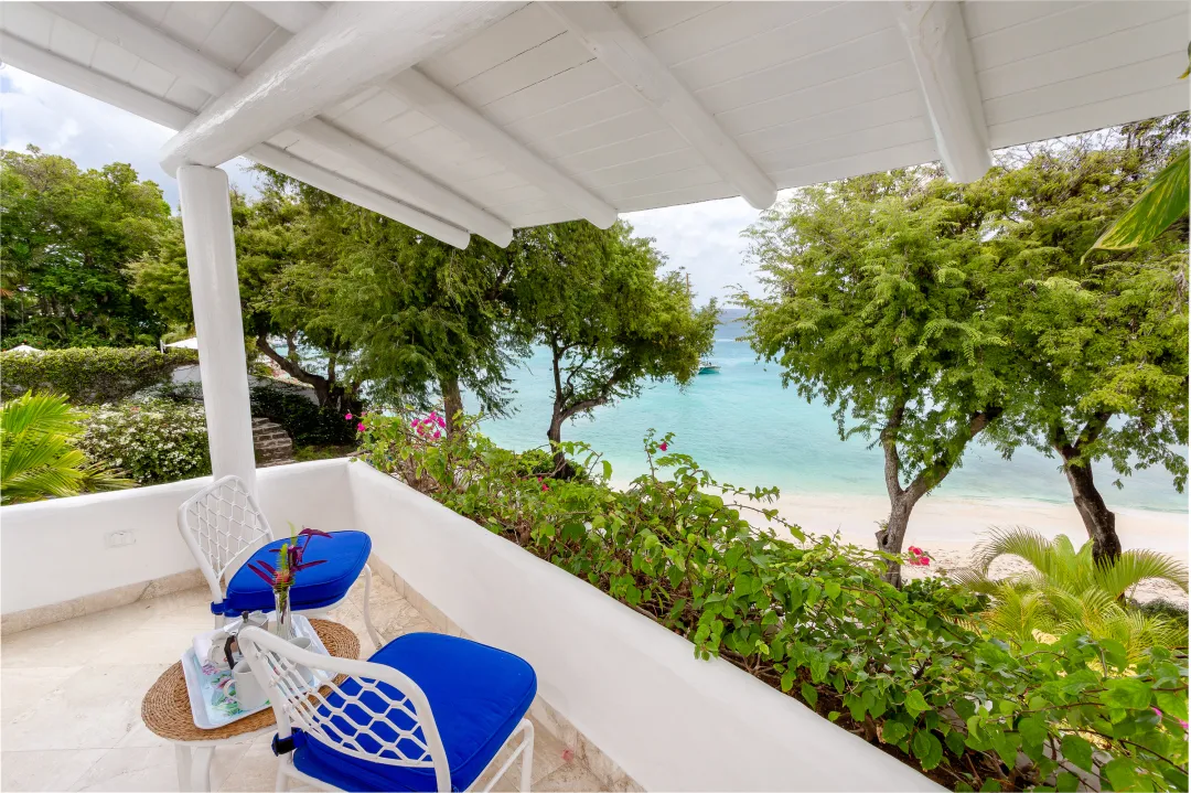 Oceanfront Three Bedroom Villa - Balcony Seating Aeria