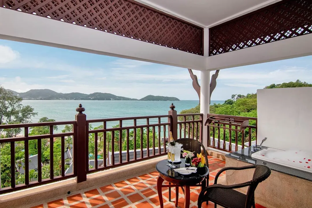 Seaview Hillside with Terrace Bathtub - Balcony with Bathtub