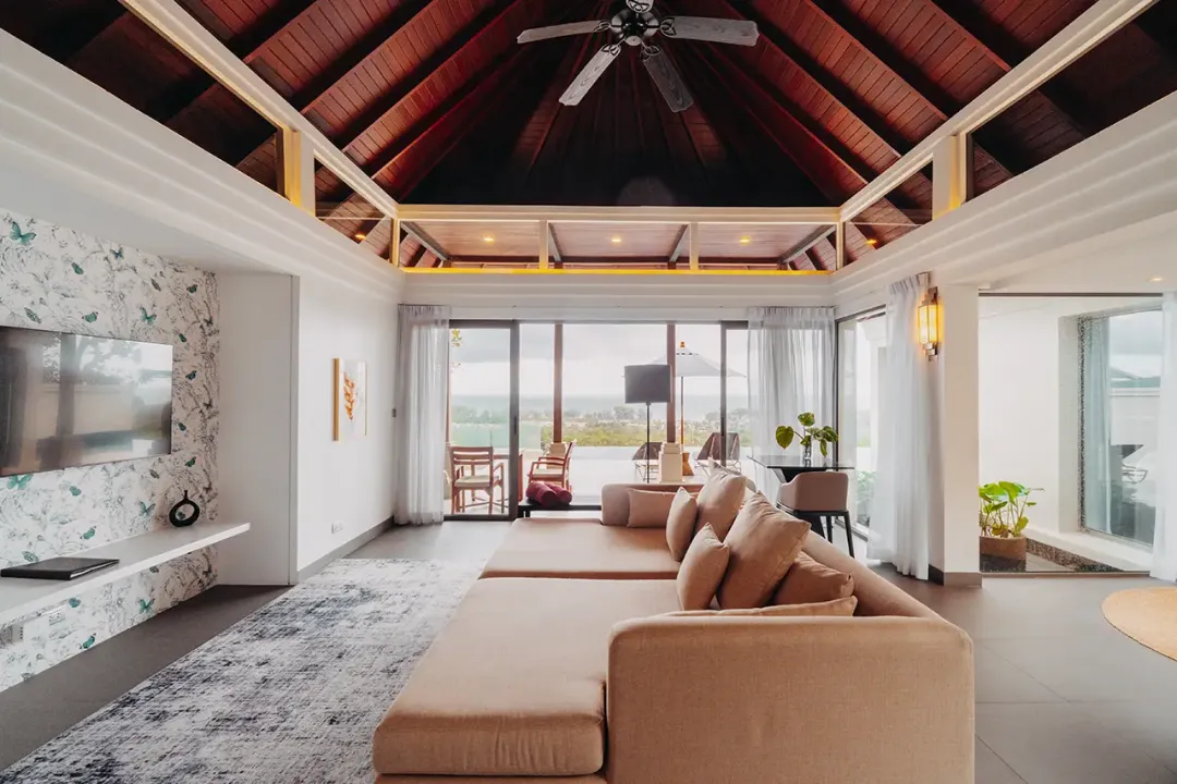 Ocean View Pool Villa -Living Room