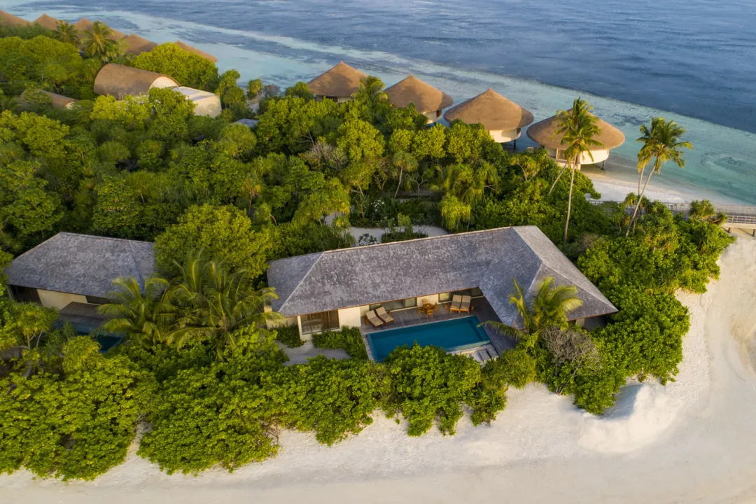 The Residence Maldives at Dhigurah - Aerial View of Villas