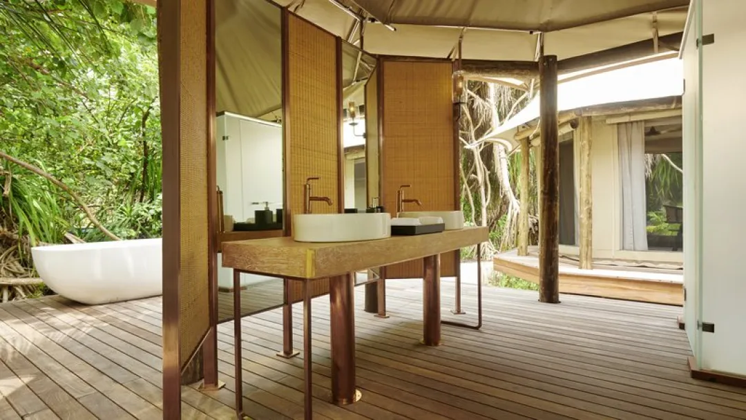 Safari Tent Villa with Pool - Bathroom