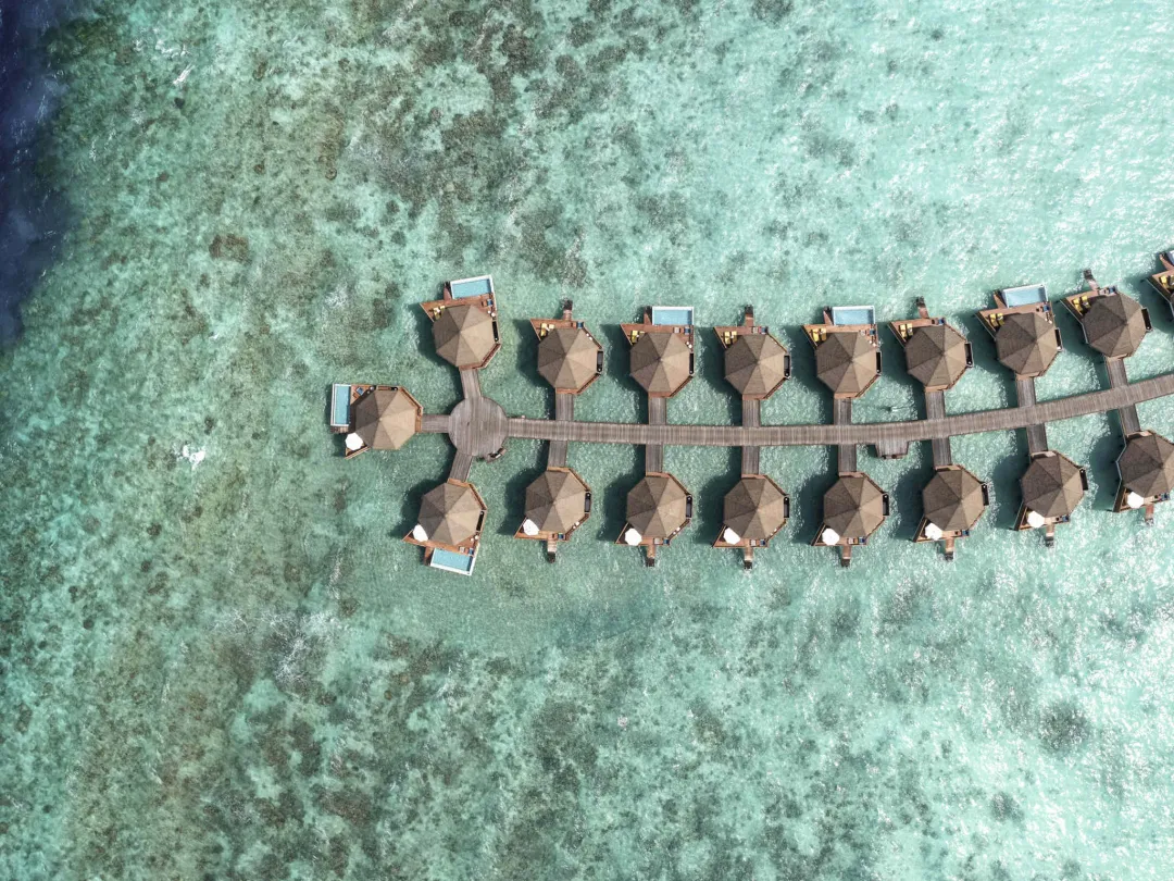 Mercure Maldives Kooddo Resort - Water Villas Aerial View