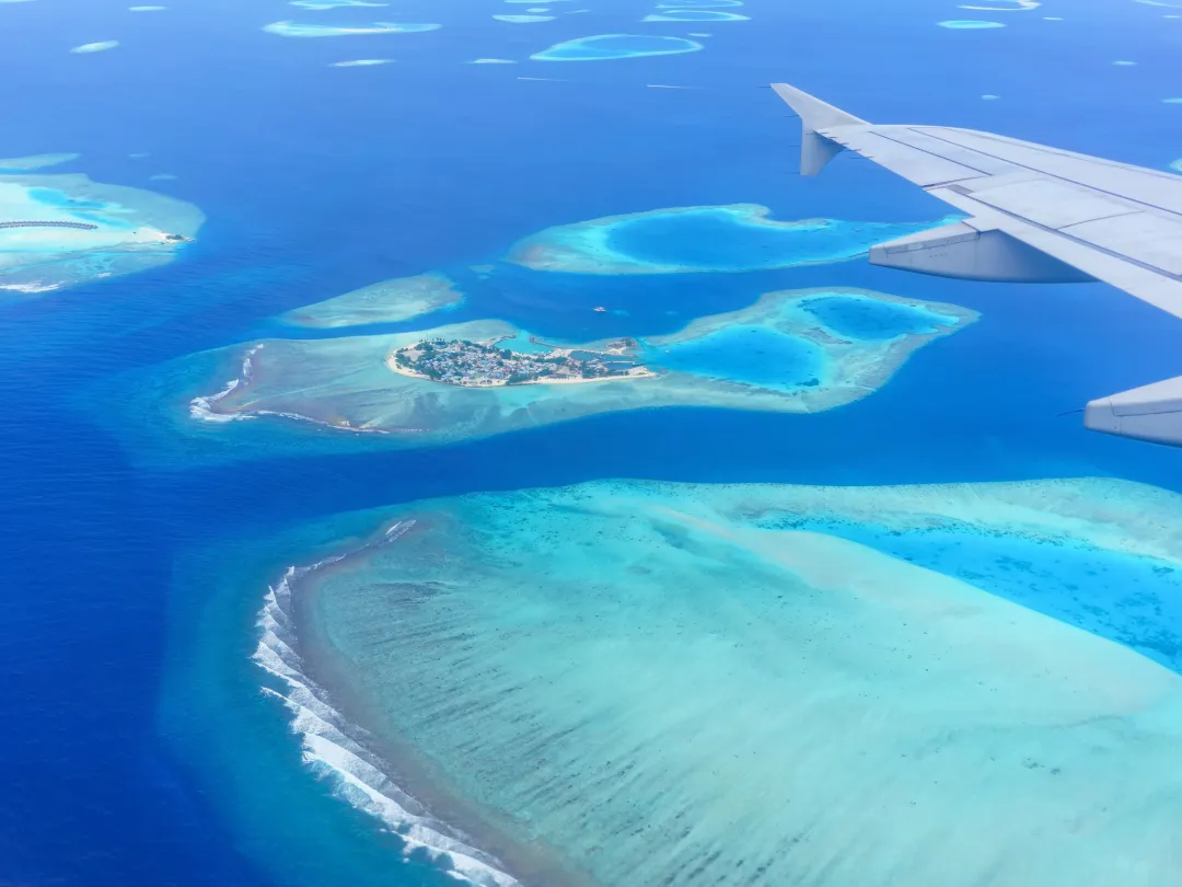 Mercure Maldives Kooddo Resort - View from the Domestic Plane