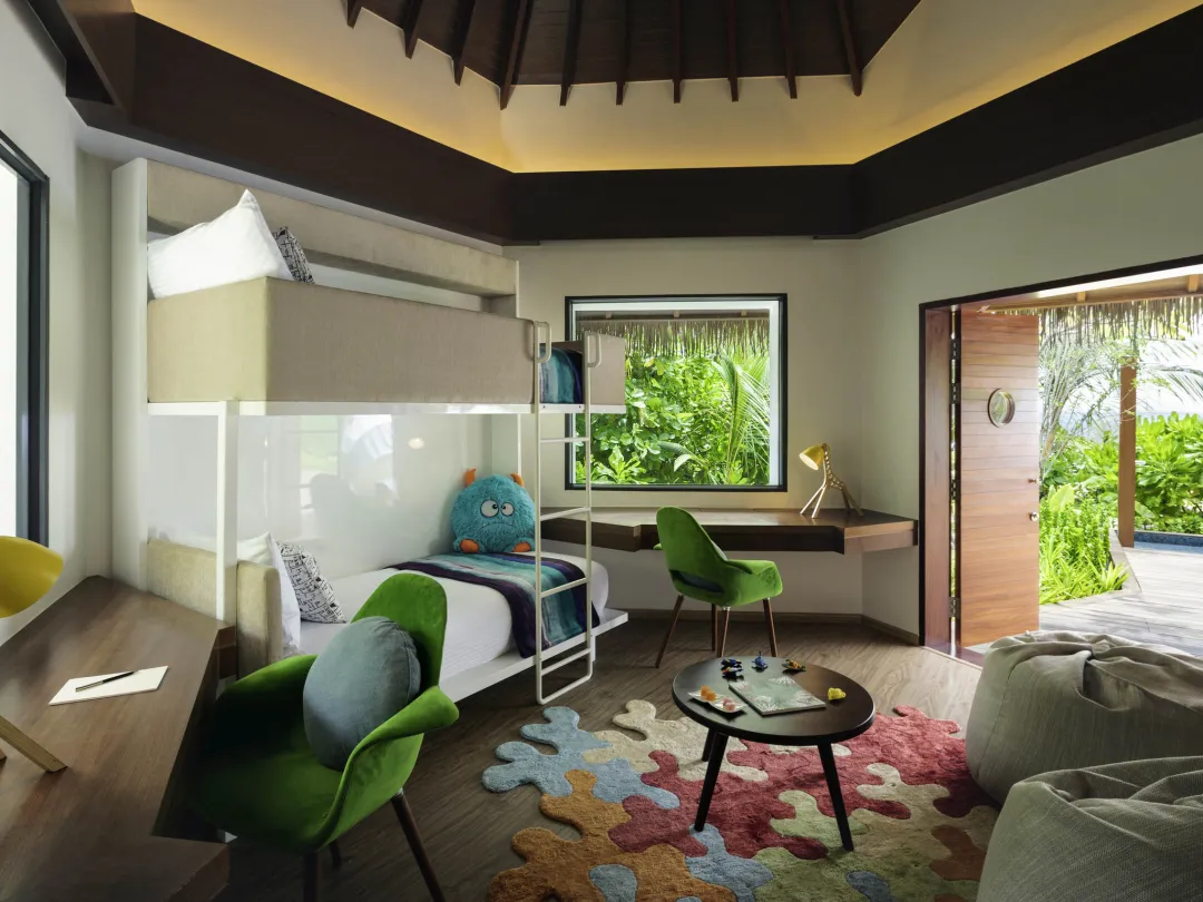 Pullman Maldives All Inclusive Resort - Family Beach Pool Villa - Kids Room