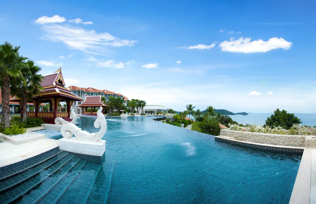 Amtara Wellness Resort - Pool Terrace