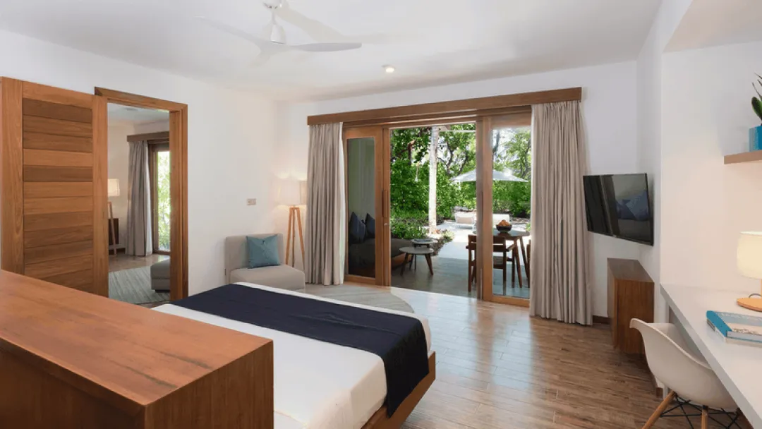 Ifuru-Island-Resort-Maldives-Sunset-Family-Beach-Suite-Master-Bedroom-View