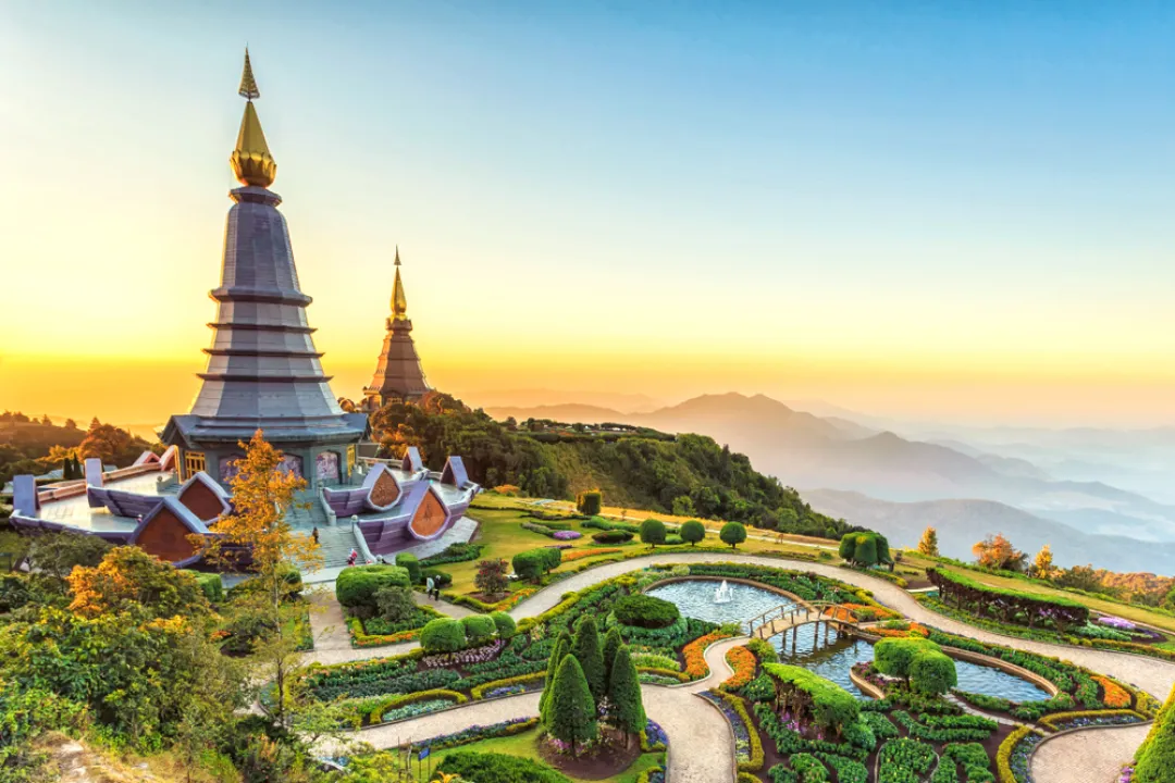 Landscape of two pagoda 