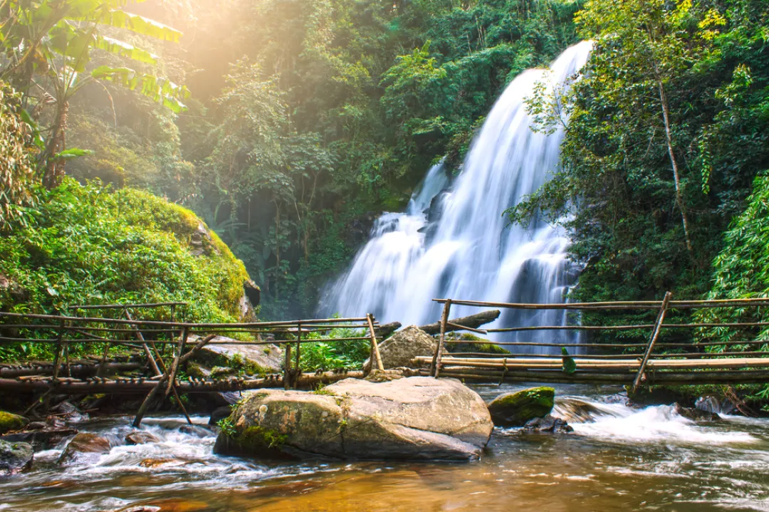 Waterfall in deep forest