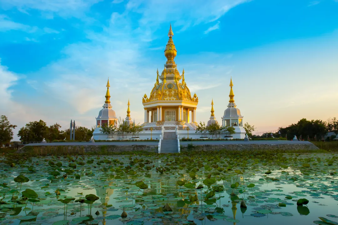 A beautiful Thailand temples, pagodas and Buddha statute in old historical's Thailand country at Khon Kaen Province Thailand