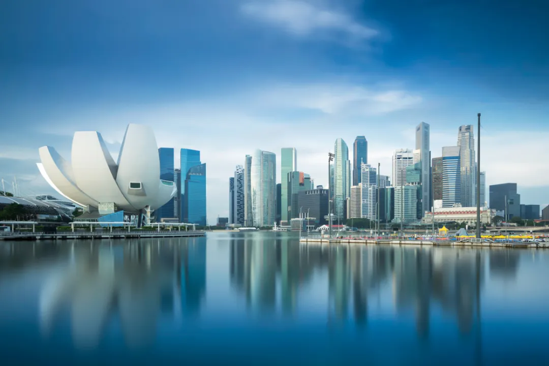 Singapore Marina bay at night