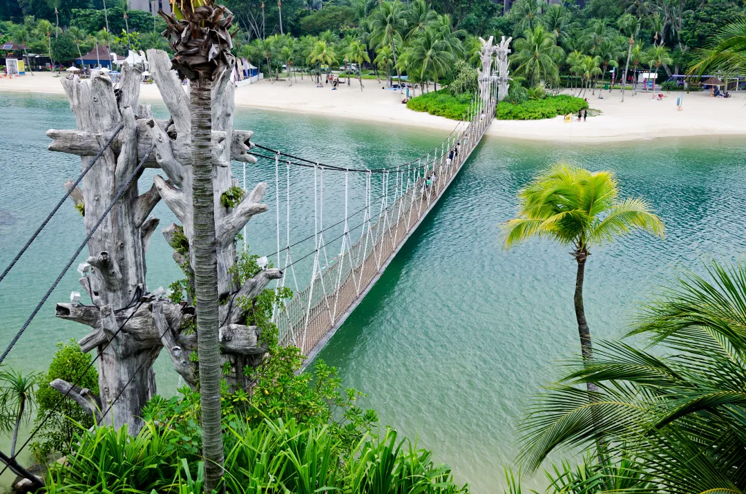 Suspension Bridge in Palawan Beach