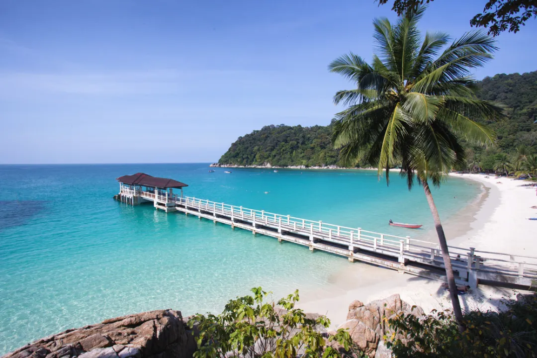 Beach with white sand