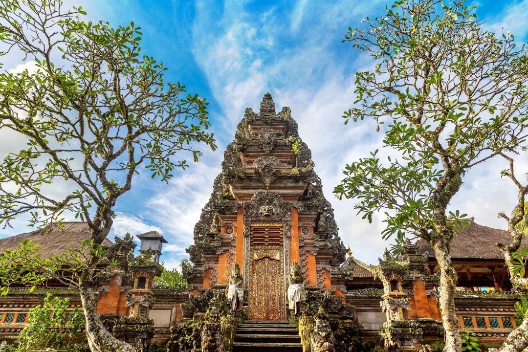 Saraswati temple in Ubud on Bal